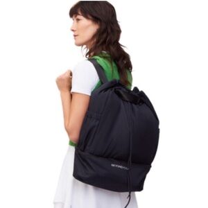 Beyond Yoga Gym Bag Backpack Pockets Shoe Storage Black